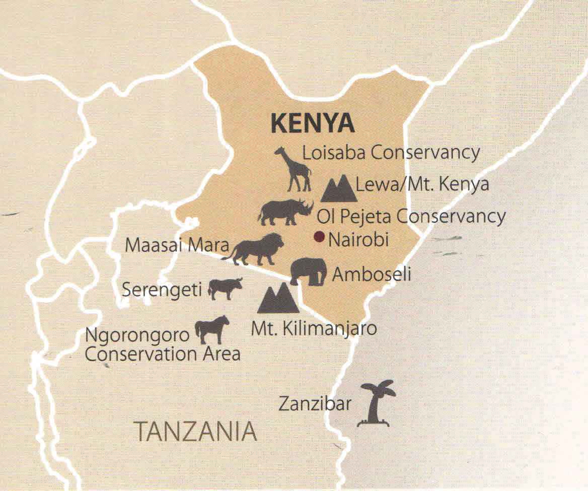 Map Of Kenya 